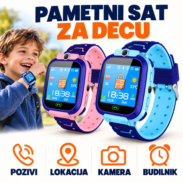 Pametni Sat za Decu sa GPS-om i SOS Dugmetom