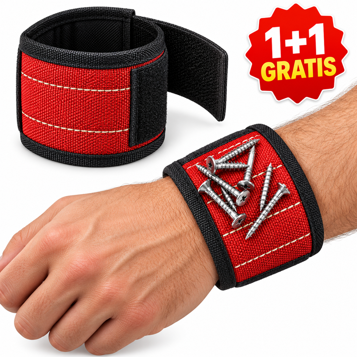 Šrafko magnetna narukvica za šrafove – 1+1 gratis